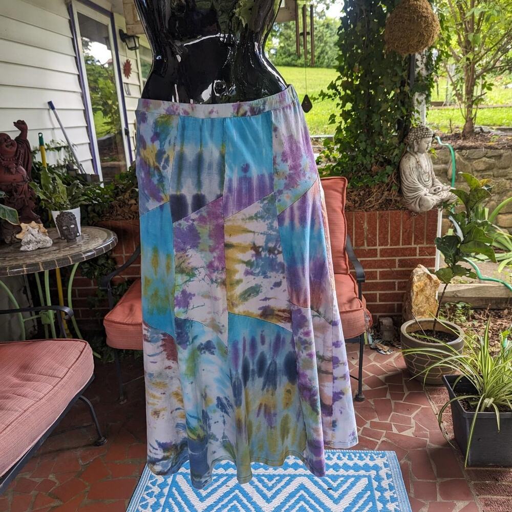 Tie Dye Maxi Skirt Organic Cotton